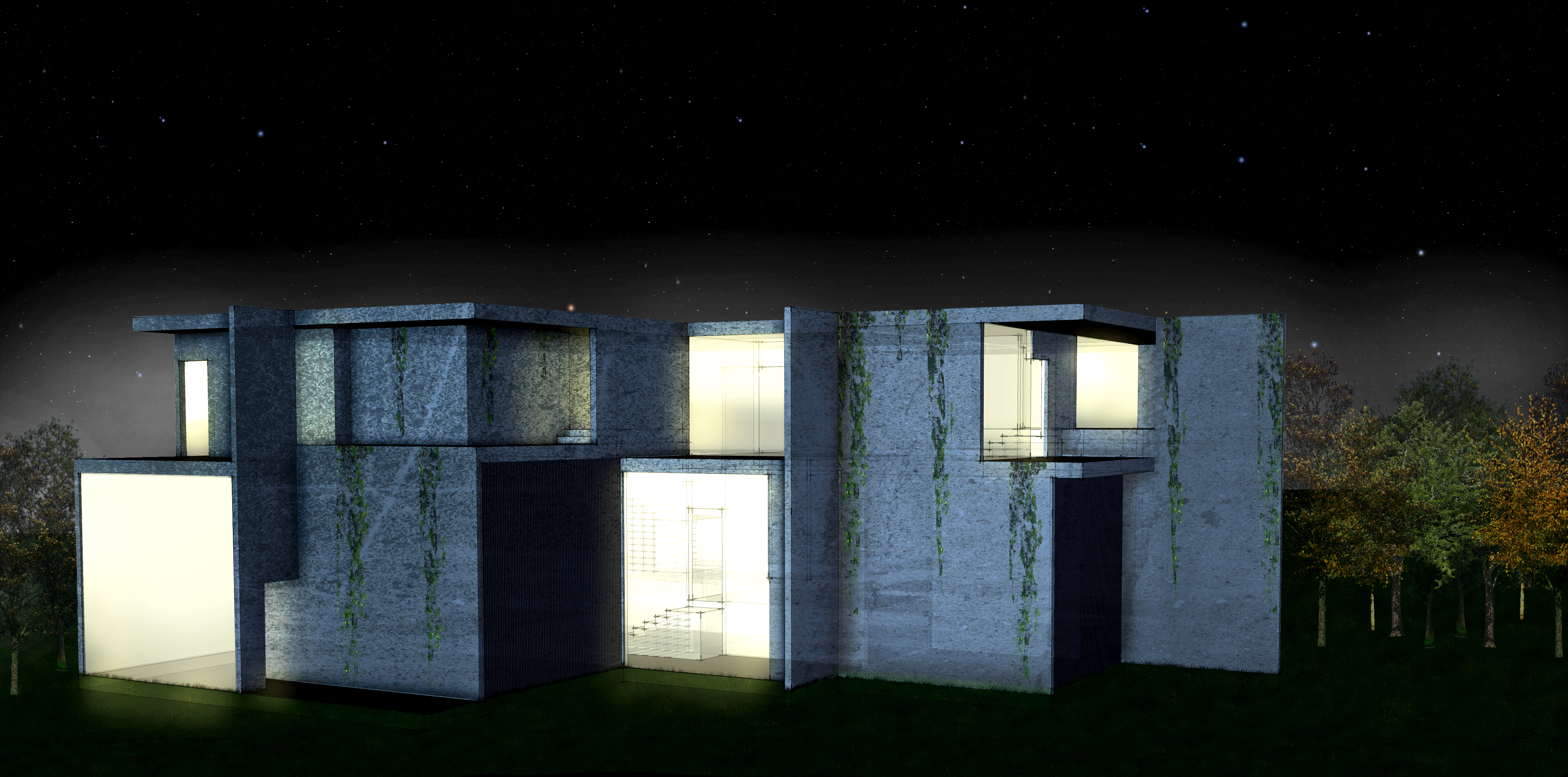 Exterior Night Rendering
