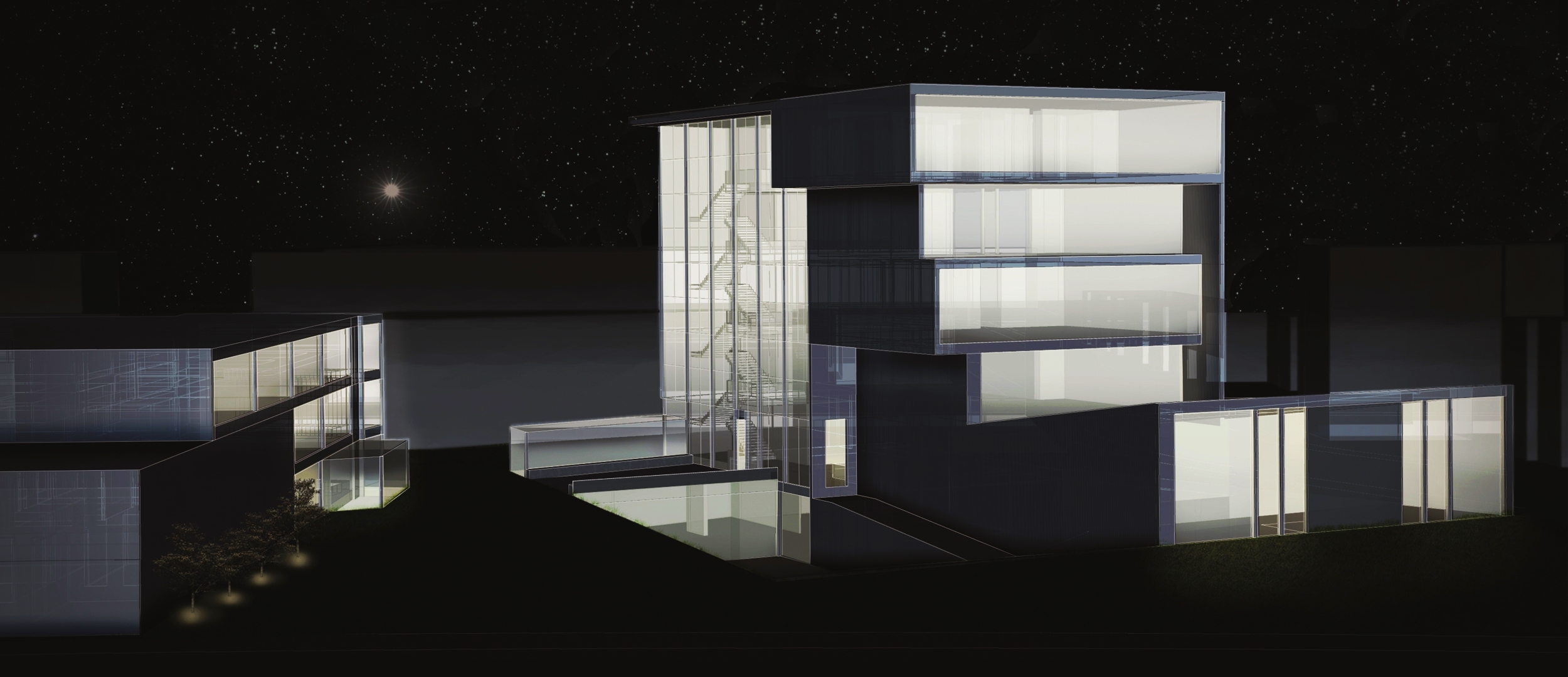Exterior Night Rendering